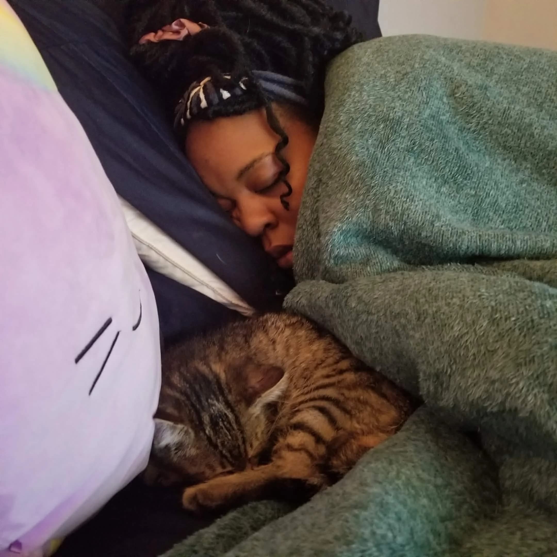 Bubby and Amira sleeping