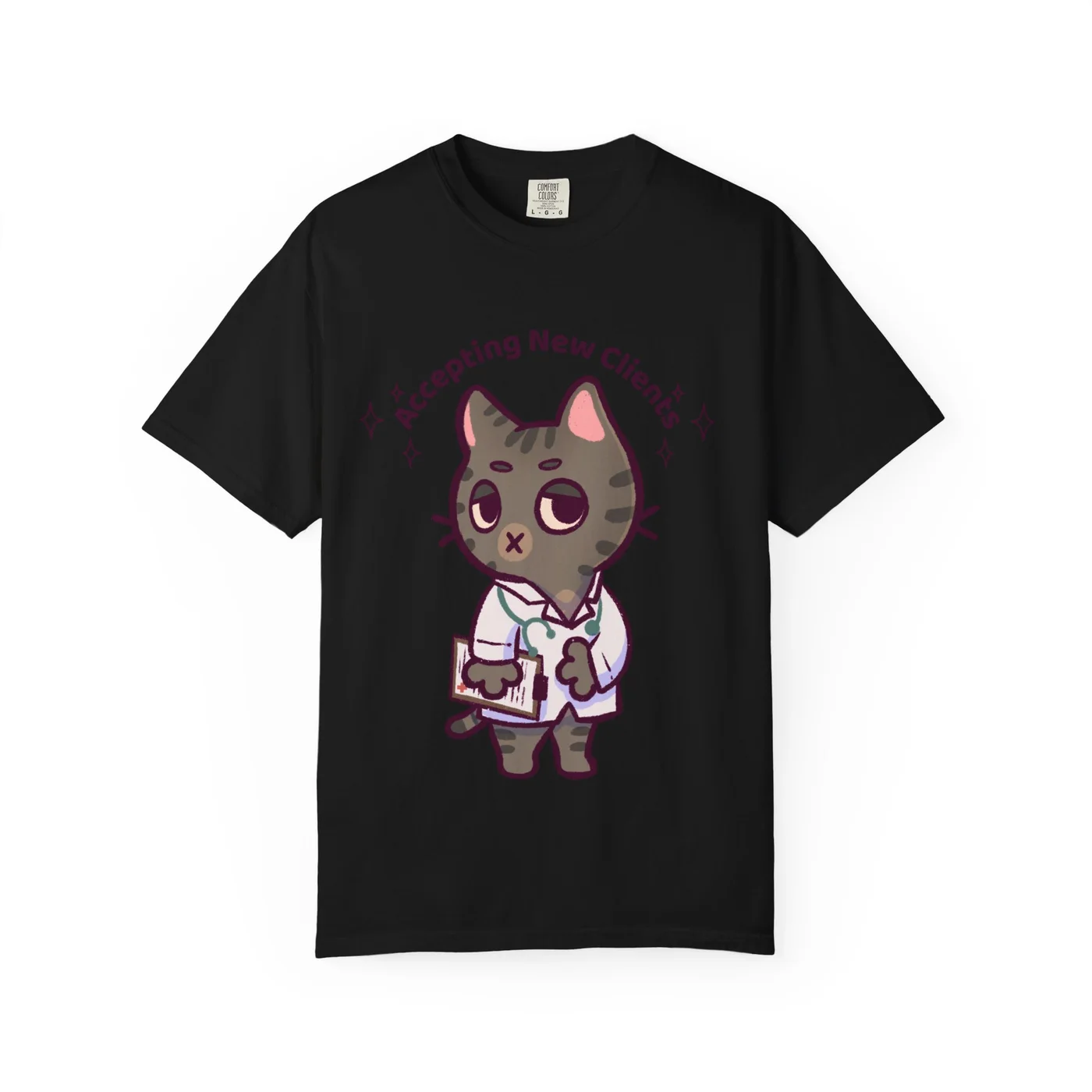 The Bubby Tee in Black — Accepting New Clients
